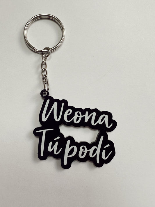 Llavero Weona tú podí