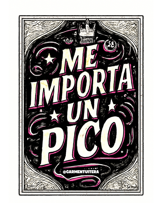 Cuadro 20x25 Me importa un pico